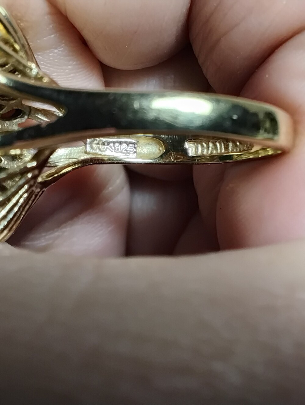Camrose & Kross Gold Emerald & Diamond Jackie Kennedy Ring Sz 8-3/4 - Picture 7 of 8